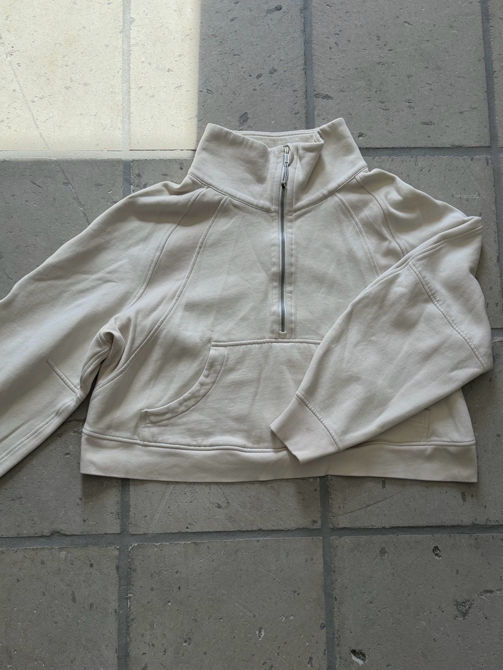 Lululemon Cropped Scuba Quarter Zip with Funnel Neck